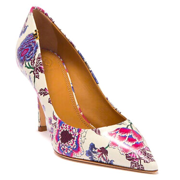 floral pump heels